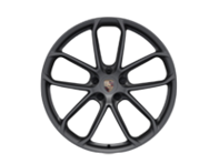 Front 22-inch GT Design Alloy wheel, in Vesuvius Grey. Porsche 9YA / 9YB Cayenne - 9Y3601025APOU9, 9Y3601025BAOU9